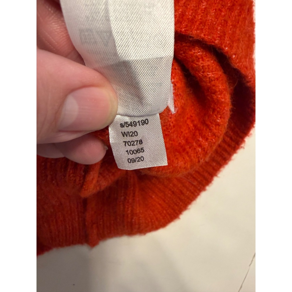 Loft Burnt Orange Cowl Neck Sweater Dress Long Sleeve Knit Mini 549190 Mens S - Picture 7 of 7